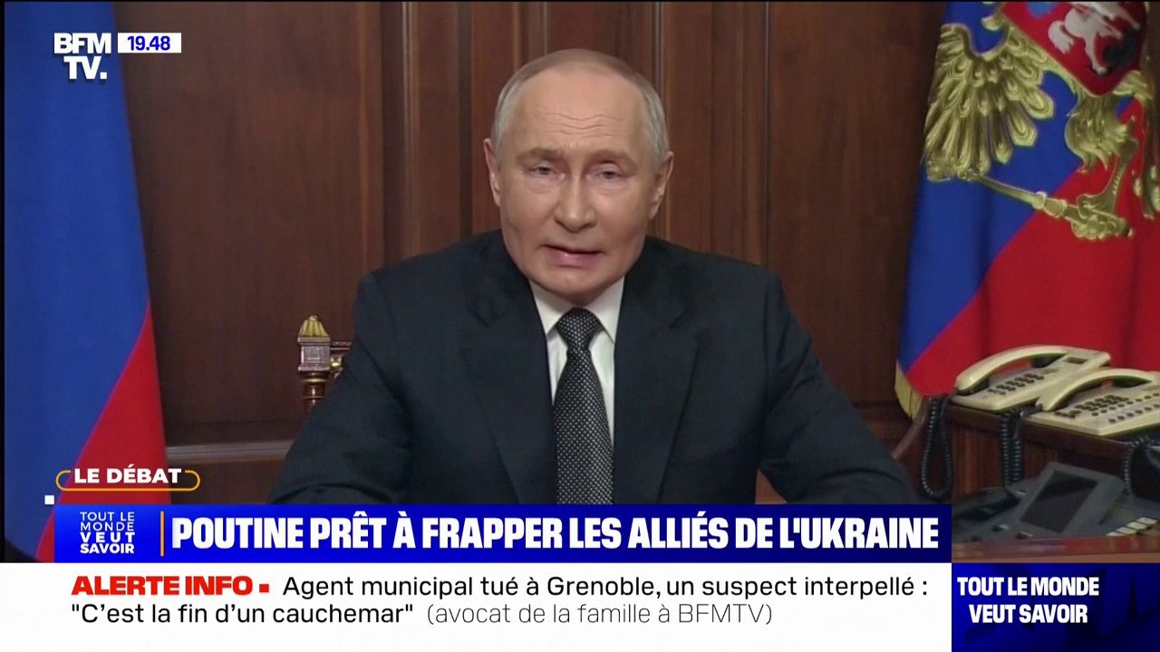 Vladimir Poutine: "Nous nous considérons en droit d'utiliser nos armes contre les installations militaires des pays qui autorisent l'utilisation de leurs armes contre nos installations"