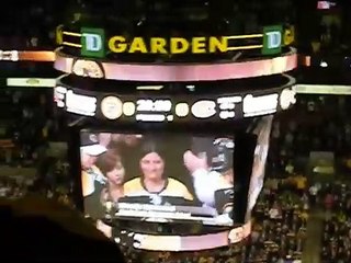Sandy Hook: Lead Teacher Natalie Hammond Drops Puck At Bruins Game 3/3/13