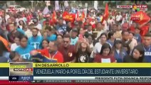 Marcha en conmemoración del día del estudiante universitario en Venezuela