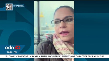 Este es el momento donde periodistas abandonan Kiev, Ucrania tras alarma de bombardeo