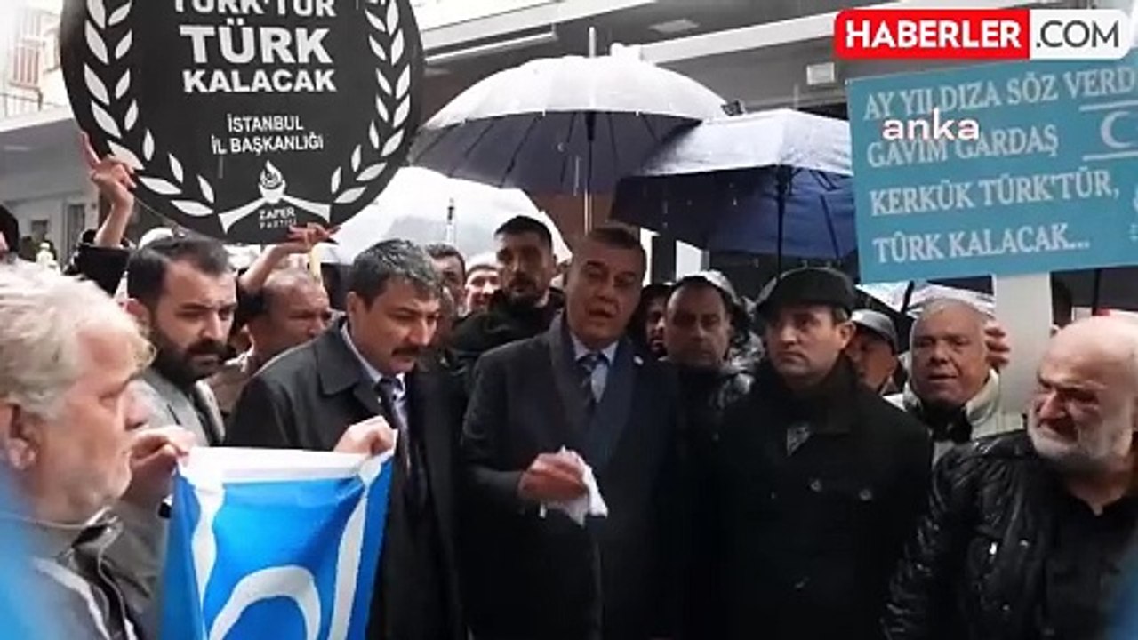 Zafer Partisi'nden Kerkük Protestosu: Polis Müdahale Etti