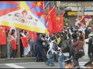 Torch relay 2008 in Nagano Japan