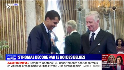 Stromae décoré par le roi des Belges