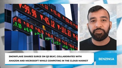 Snowflake Shares Surge On Q3 Beat, Collaborates With Amazon And Microsoft While Competing In The Cloud Market