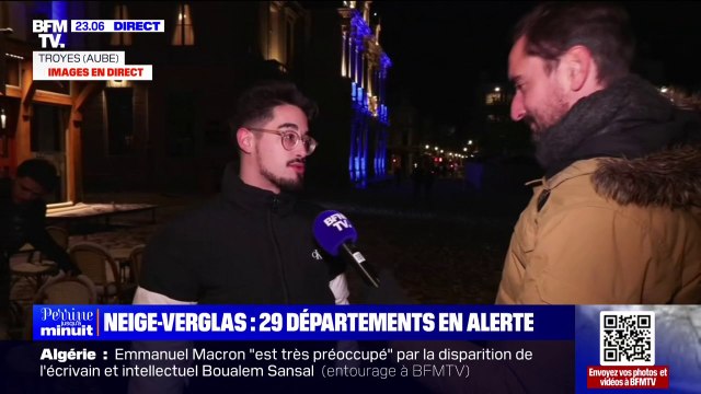 Ça fait quelques années qu'on n'a pas vu autant de neige tomber , témoigne un restaurateur de Troyes (Aube)