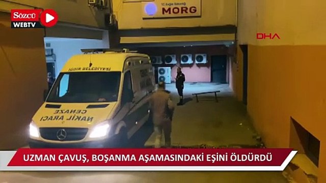 Uzman çavuş, boşanma aşamasındaki eşini öldürdü