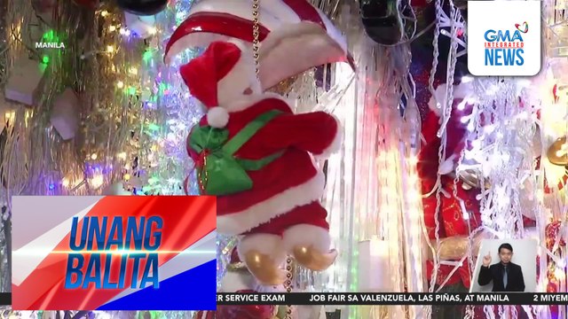 Presyo ng mga Christmas decoration sa Divisoria, bahagyang bumaba | Unang Balita