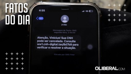 Golpe da CNH suspensa: paraenses relatam recebimento de SMS e Detrans do país fazem alerta