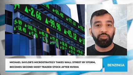 Michael Saylor's MicroStrategy Takes Wall Street By Storm, Becomes Second-Most Traded Stock After Nvidia