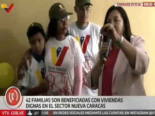 Caracas | Ciudadanos son beneficiados con viviendas dignas en el sector Federico Quiroz