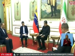 Presidente Nicolás Maduro sostiene encuentro con el copresidente de la Comisión Mixta Irán-Venezuela