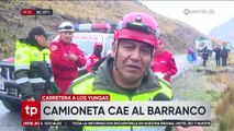 Un muerto y cuatro heridos deja la caída de una camioneta a un barranco en la Cumbre de La Paz, dice la Policía 