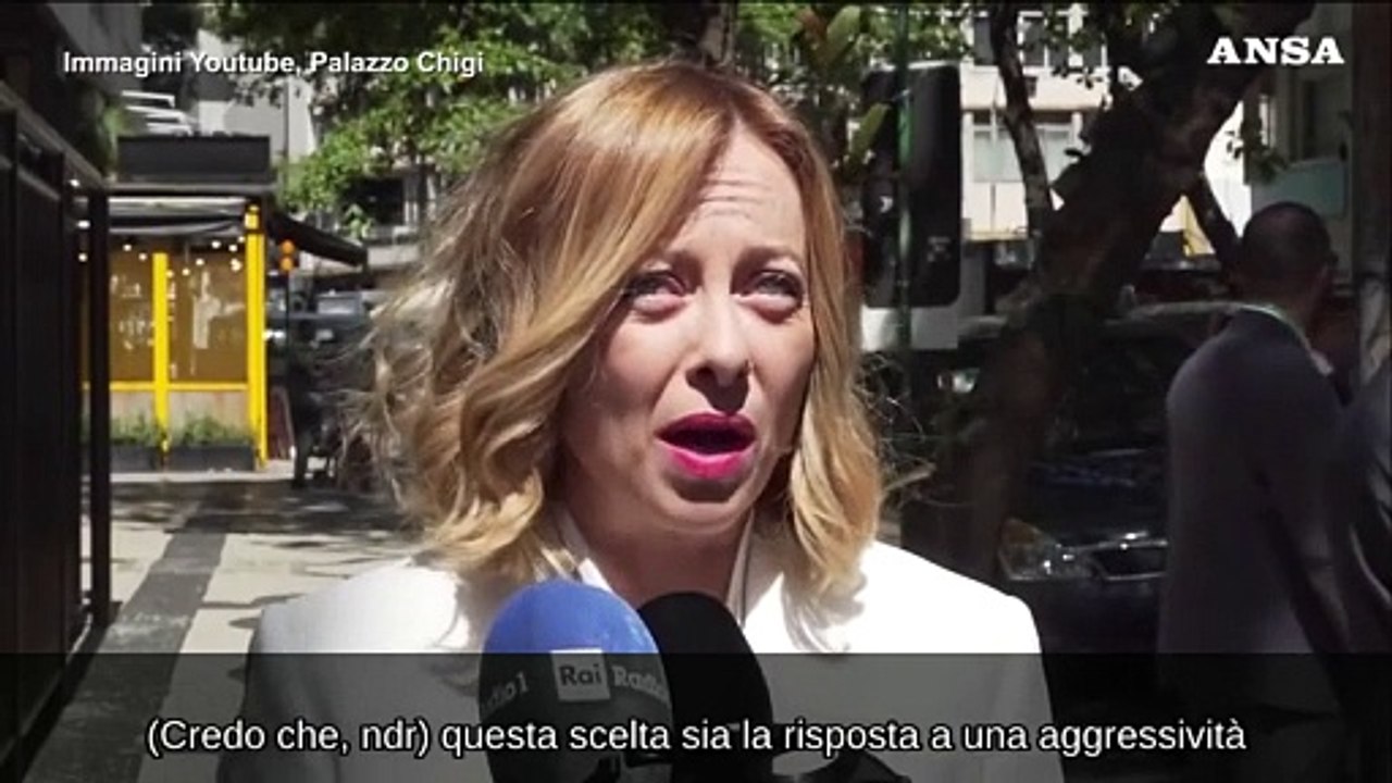 Ucraina, Meloni: "L'agire degli Usa segue quello russo, da noi un'altra idea"