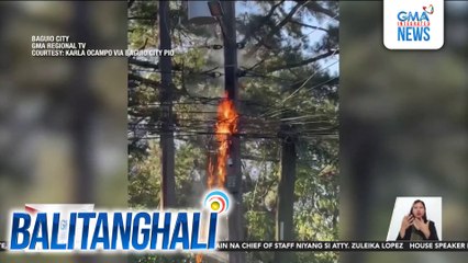 Ilang kable ng kuryente at transformer jumper sa Brgy. Pacdal, nasunog | Balitanghali