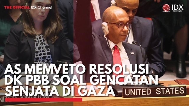 AS Memveto Resolusi DK PBB Soal Gencatan Senjata di Gaza