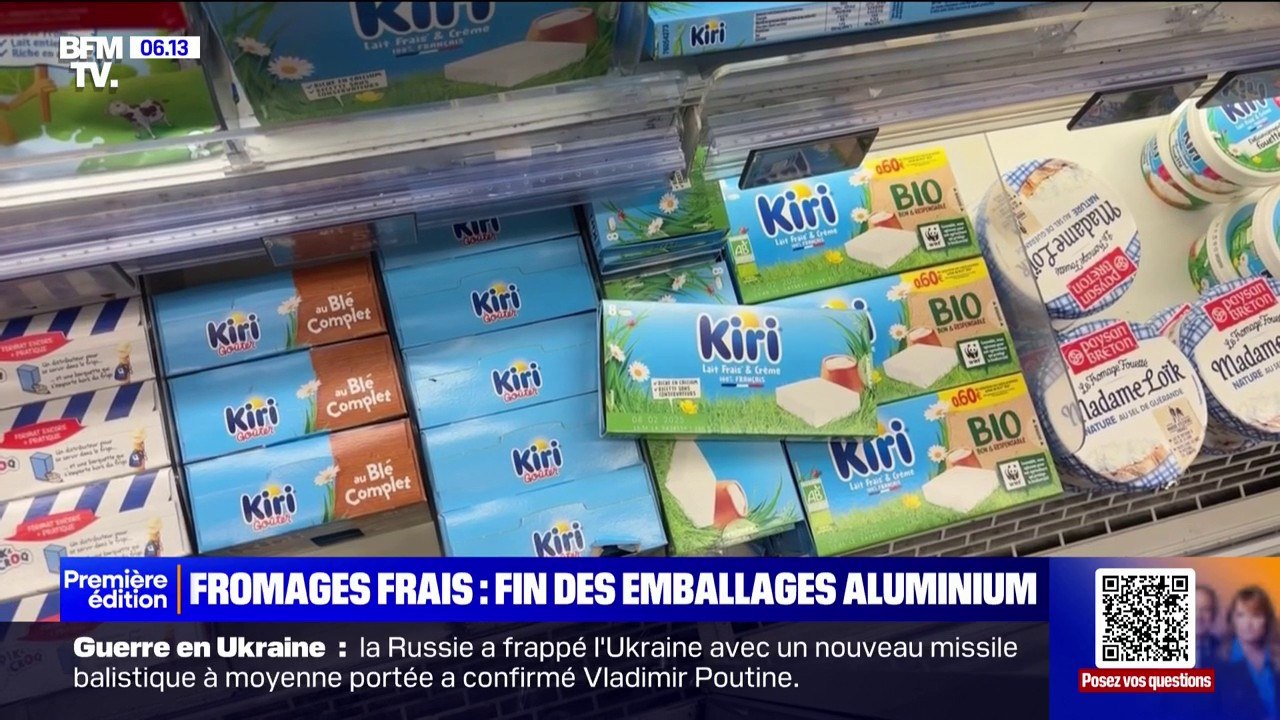 Fromages Kiri: fin des emballages en aluminium