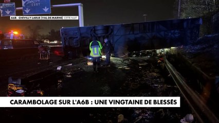 Carambolage sur l’A6b : une vingtaine de blessés