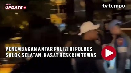 Penembakan Antar Polisi di Polres Solok Selatan, Kasat Reskrim Tewas