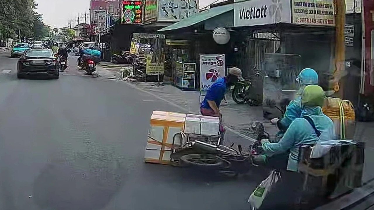 Tìm ra danh tính người đạp ngã tài xế chở hàng ở TPHCM