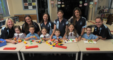 Recreating photos at St Clare of Assisi Primary