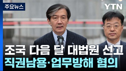 조국, 다음 달 대법원 선고...정치적 운명 달렸다 / YTN