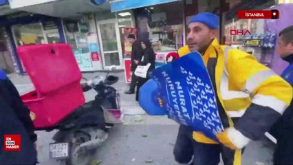 Avcılar’da esnaf ile zabıta arasında arbede