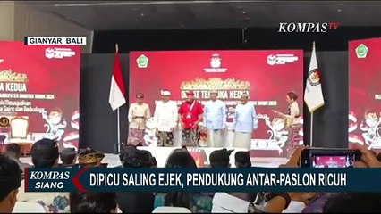 Gara-Gara Saling Ejek, Antar-Pendukung Ricuh saat Debat Cabup-Cawabup Gianyar