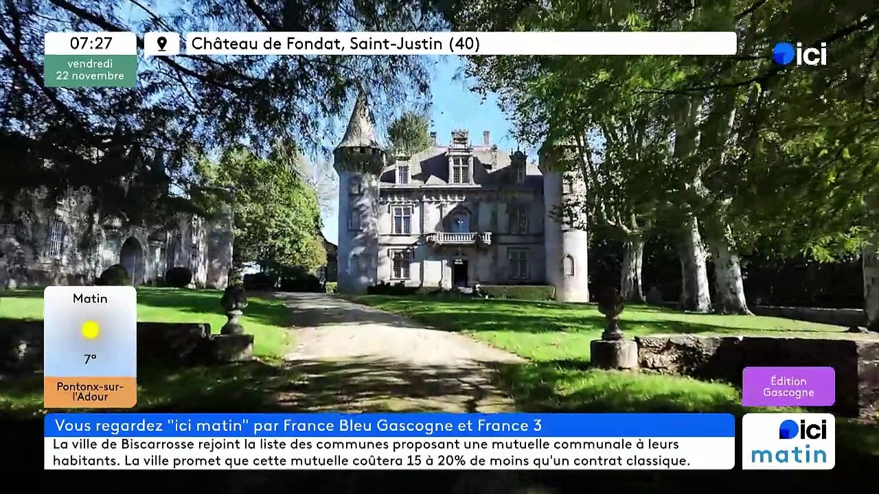 22/11/2024 - ICI Matin France Bleu Gascogne en vidéo