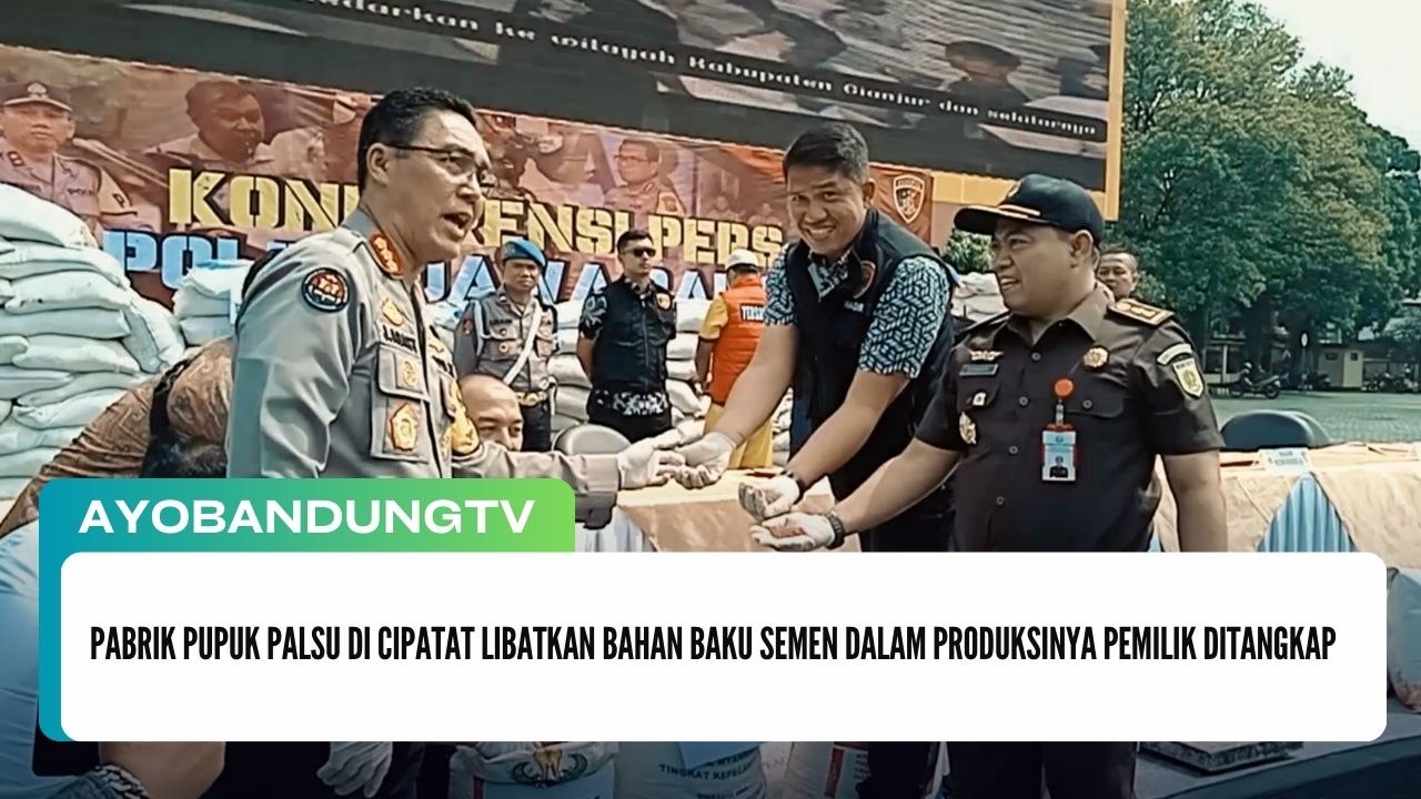 Pabrik Pupuk Palsu di Cipatat Libatkan Bahan Baku Semen dalam Produksinya Pemilik Ditangkap