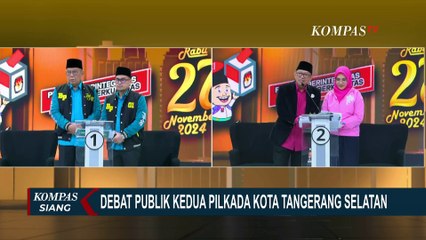 2 Calon Wali Kota dan Wakil Wali Kota Tangsel Adu Gagasan di Debat Publik Kedua