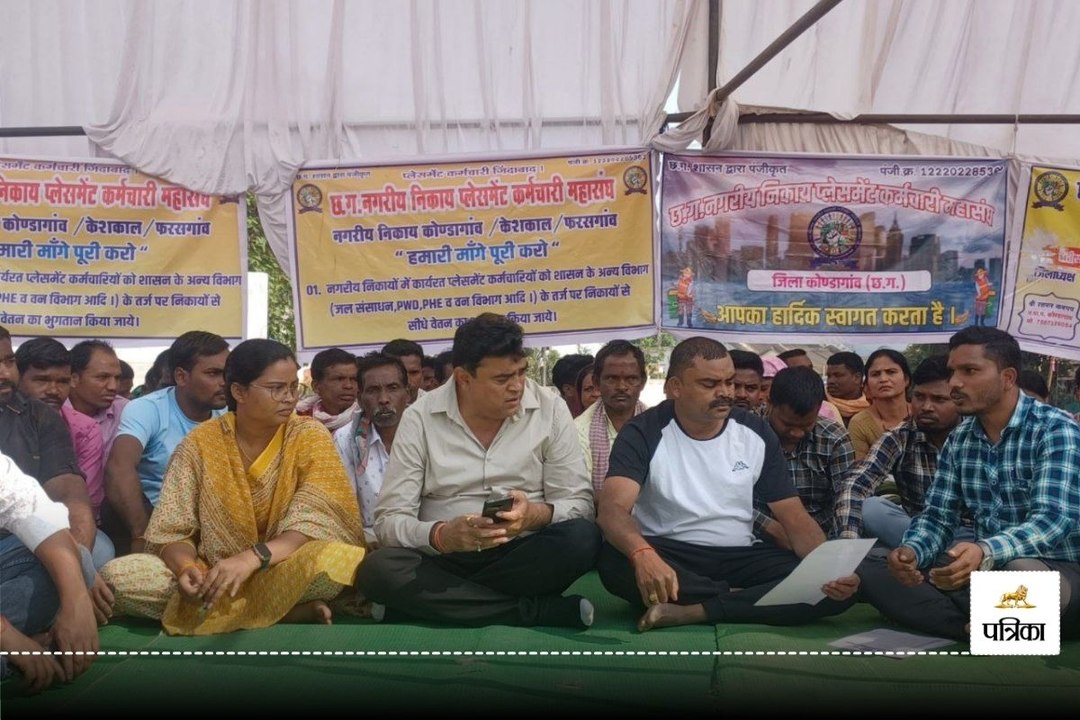 प्लेसमेंट कर्मचारी महासंघ का हड़ताल