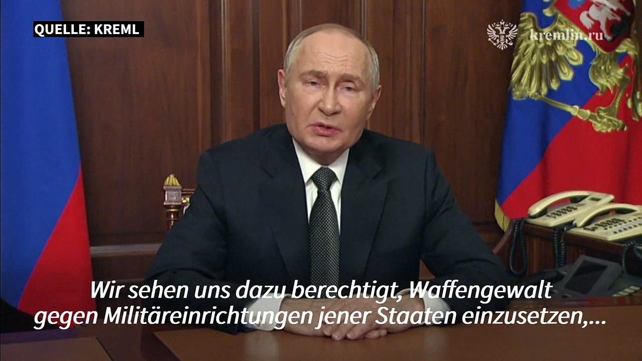 Putin droht mit Angriff auf westliche Waffengeber