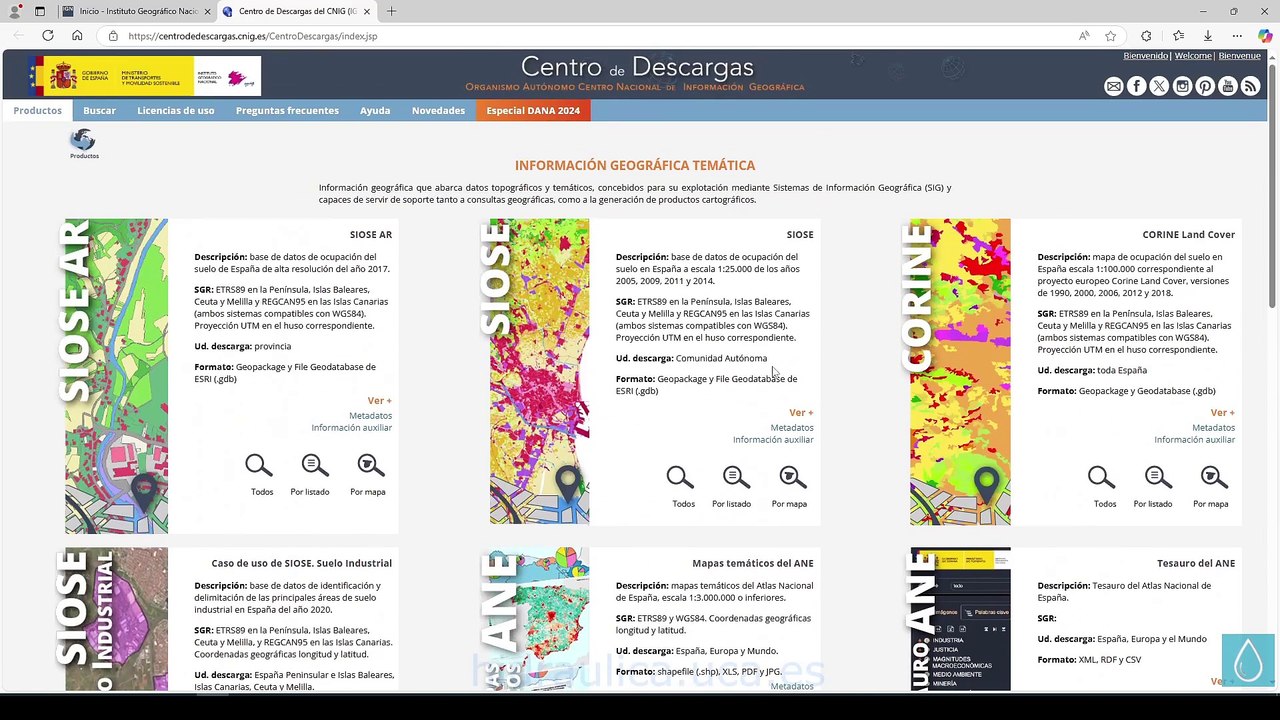 Usos del Suelo de Corine Land Cover (CLC) en QGIS