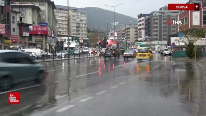Bursa aylık ortalama yağışın yarısını bir günde aldı