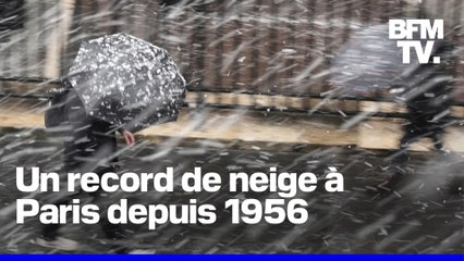 Il n’avait pas autant neigé en novembre à Paris depuis 1956