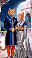 A Sophisticated Look for a Cat Fusion | Part 1,Royal Cats, Elegant Cat Fashion, Feline Royalty, Anthropomorphic Cats, Timeless Cat Love, Sophisticated Feline Style