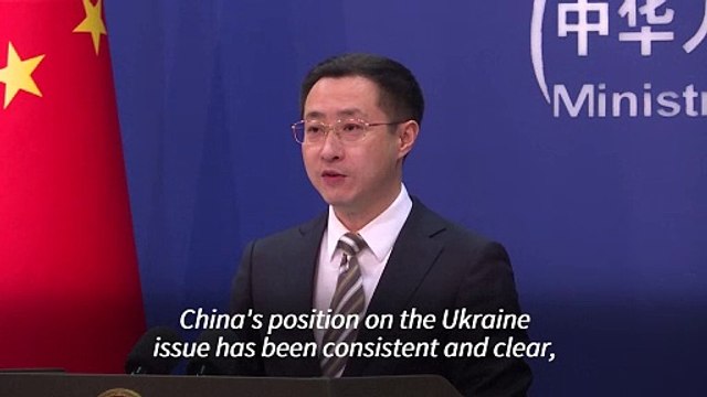 China urges 'restraint' in Ukraine war after Russian hypersonic missile strike