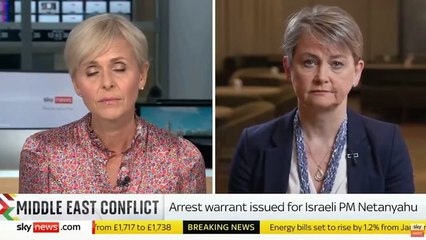 Yvette Cooper responds to ICC's arrest warrant again Netanyahu