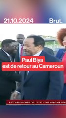 Paul Biya est de retour au Cameroun