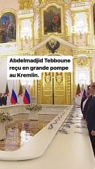 Le président algérien Abdelmadjid Tebboune en Russie