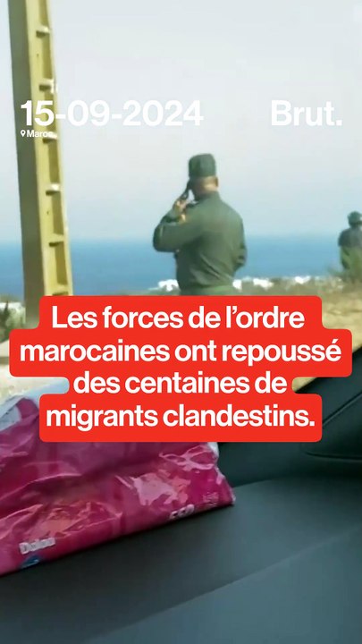 Les forces de l'ordre marocaines ont repoussé des centaines de migrants tentant de rejoindre l'Espagne.