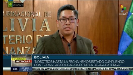 Gobierno de Bolivia desmintió que en el país exista una crisis de riesgos internacionales