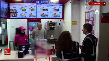 Ticaret Bakanlığı Ankara'da hamburger ve dönere ilişkin gramaj denetimi yaptı