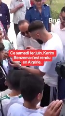 Karim Benzema, en visite en Algérie