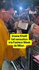Imane Khelif brille à la Fashion Week de Milan