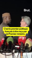 Ousmane Sonko reçoit Jean-Luc Mélenchon à Dakar.