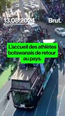 L’accueil des athlètes botswanais de retour au pays