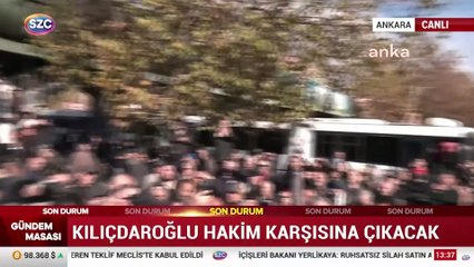 Kılıçdaroğlu savunma yapacağı Ankara Adliyesi'ne geldi