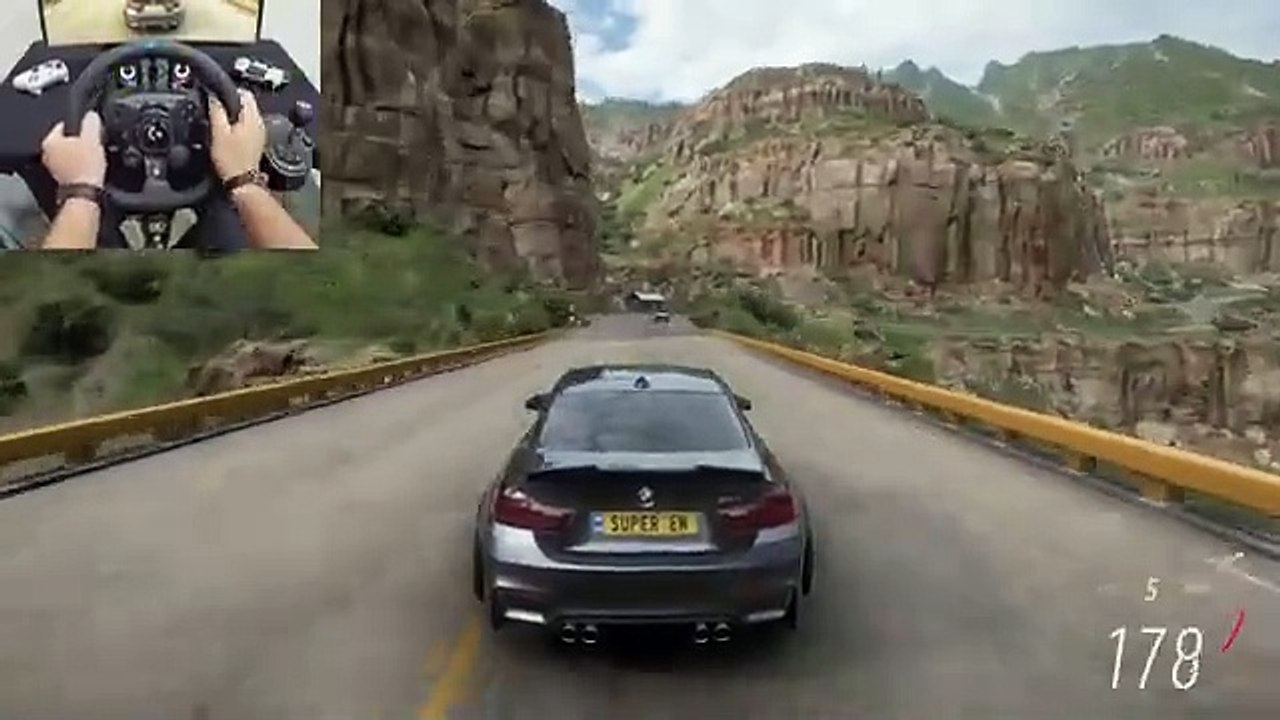 BMW M4 Coupe 710HP - Forza Horizon 5  Logitech G923 Steering Wheel