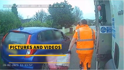 Maniacal motorists endangering bin crews through impatience and dangerous driving in Cornwall